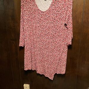 J Jill Women's Patterned Tunic Asymmetrical Front L